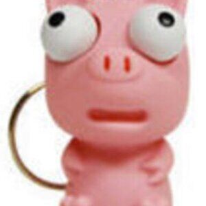 Cute Pig Key Chains * Animal Eye Poppers (Pack of 3)